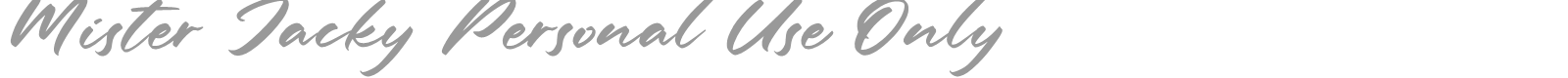 Mister Jacky font preview